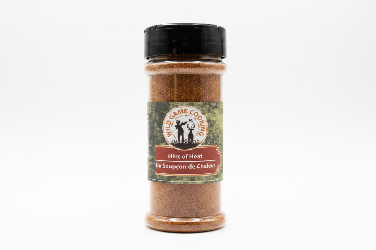 Wild Game Cooking Hint of Heat Seasoning on white background